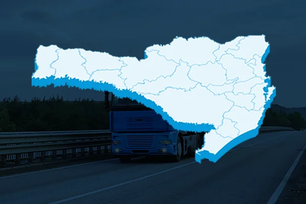 Distribuição regional SC
